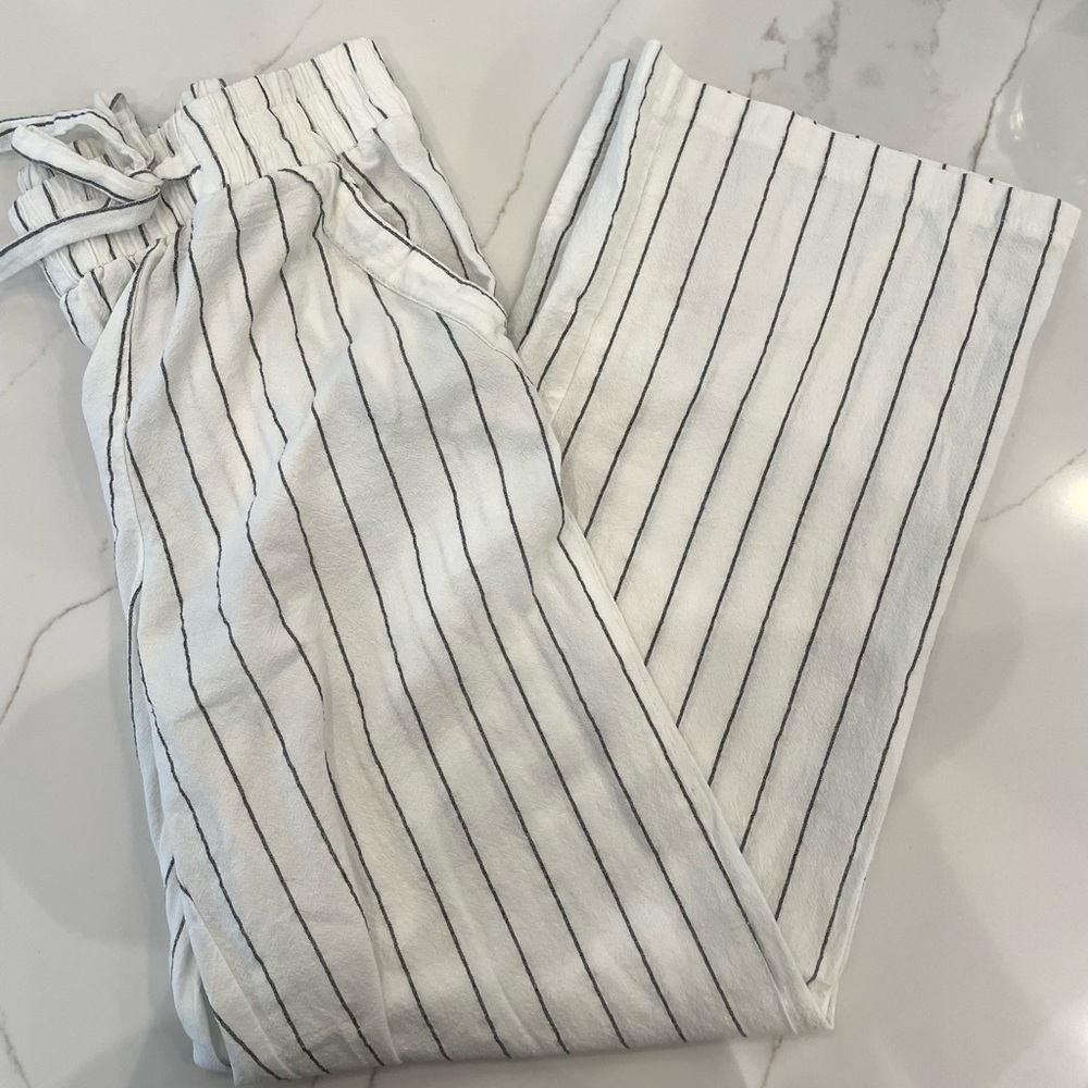 Striped Linen Pants